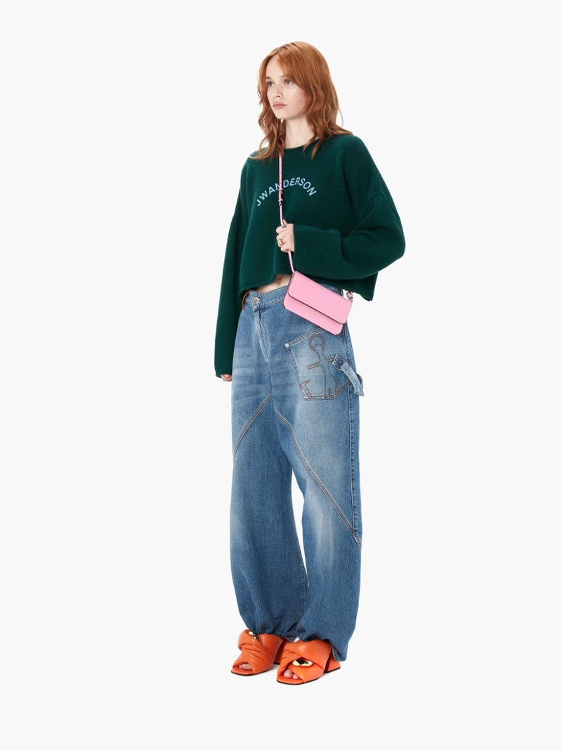 JW Anderson CHAIN TWIST LEATHER MULES outlook