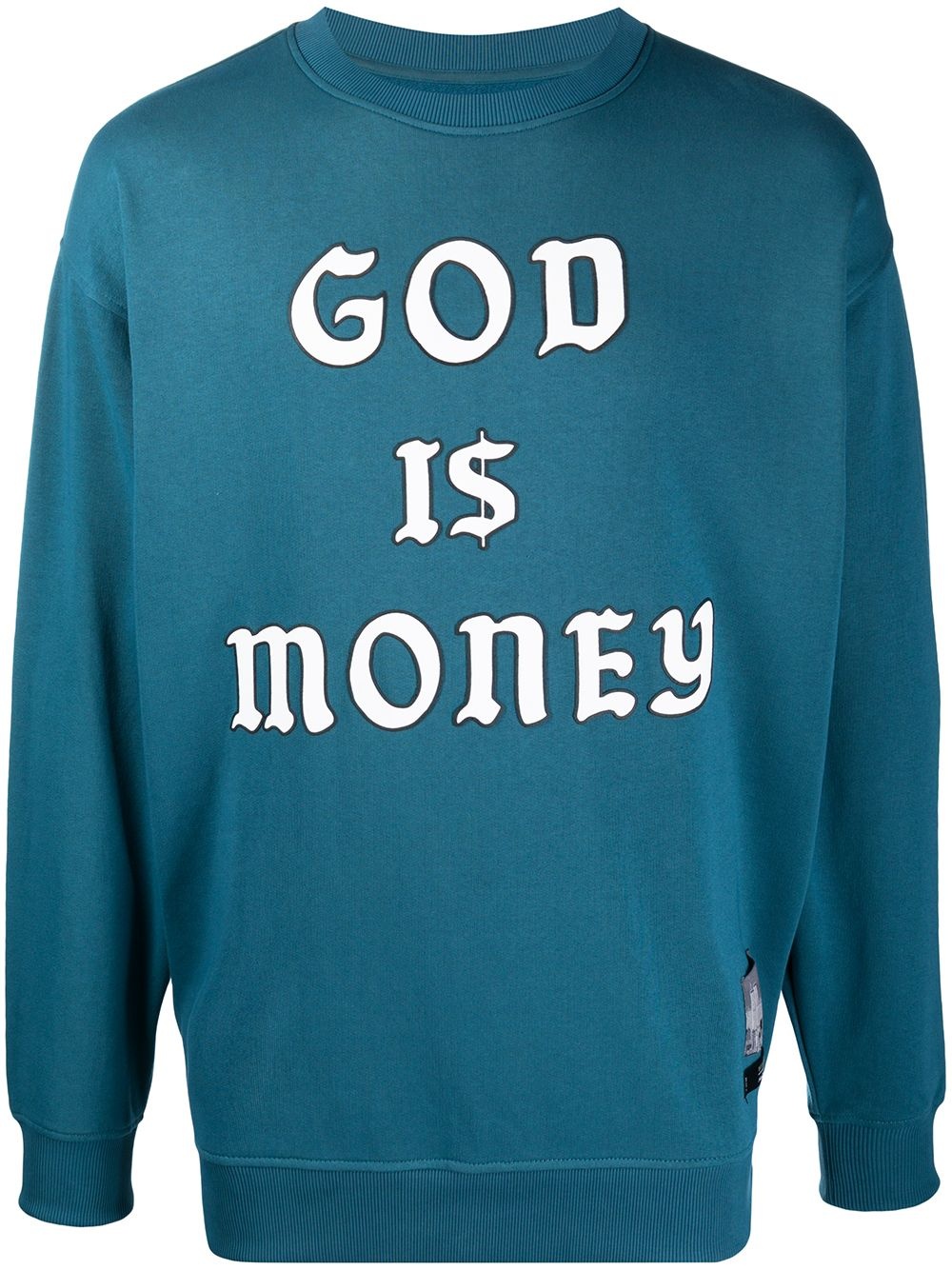 slogan-print sweatshirt - 1