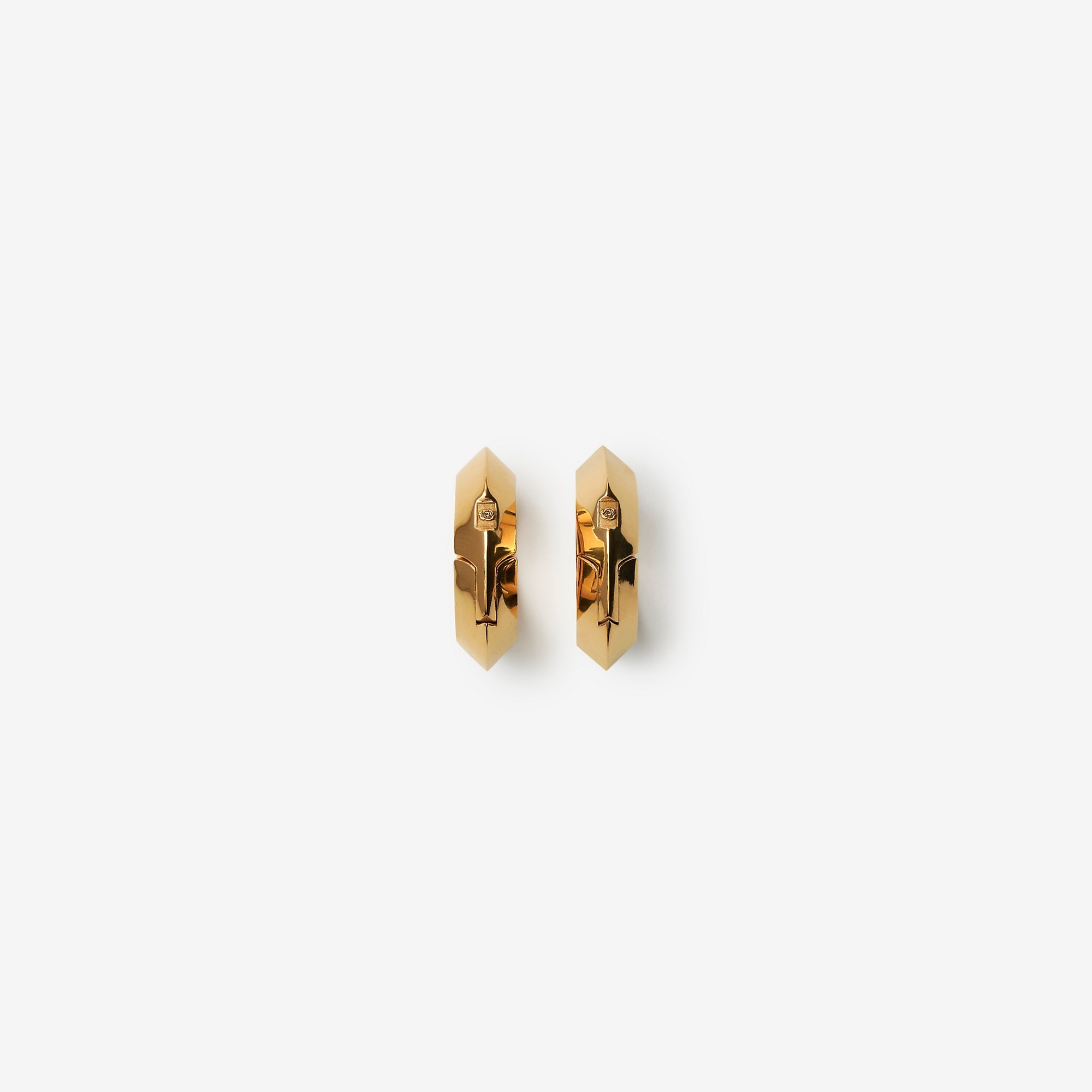 Large Hollow Hoop Earrings - 4