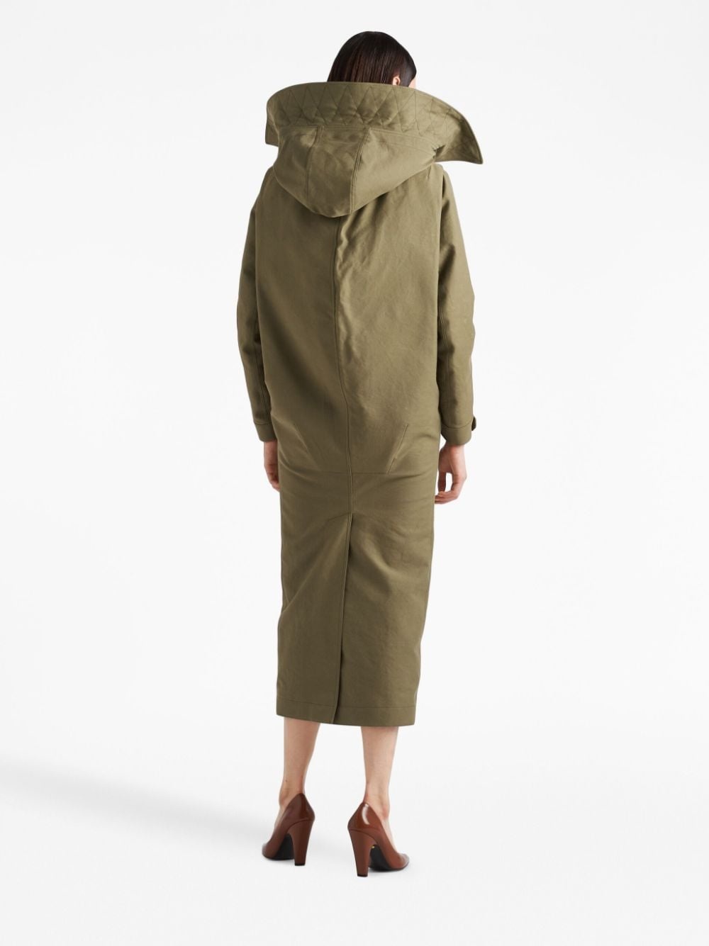 single-breasted long coat - 3