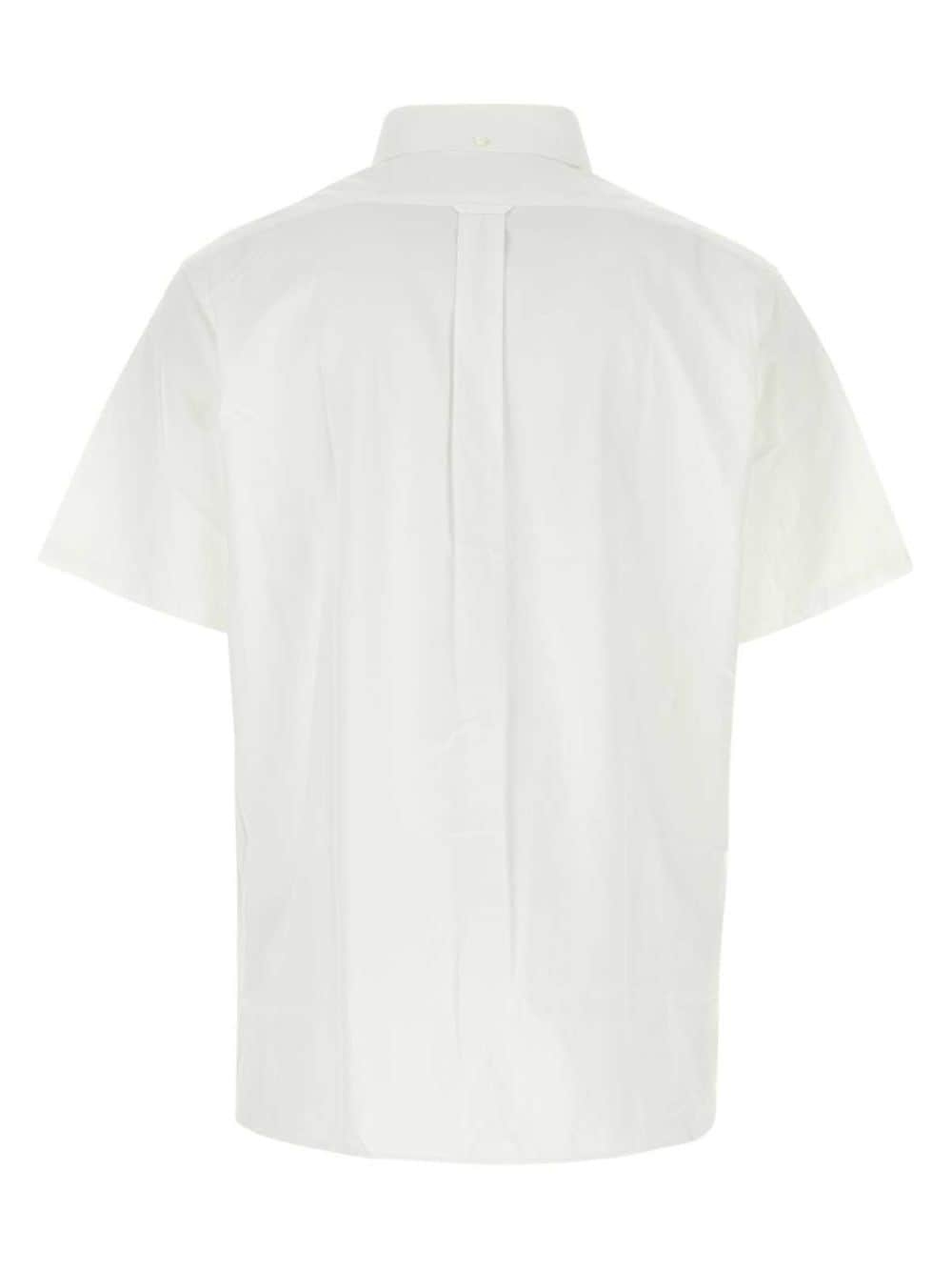 logo-embroidered short-sleeved shirt - 2