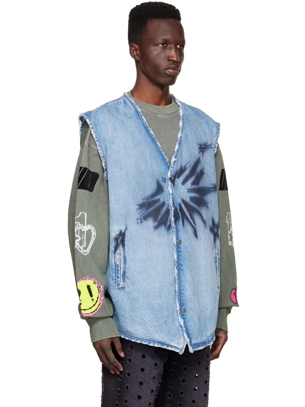 Blue Denim Vest - 2