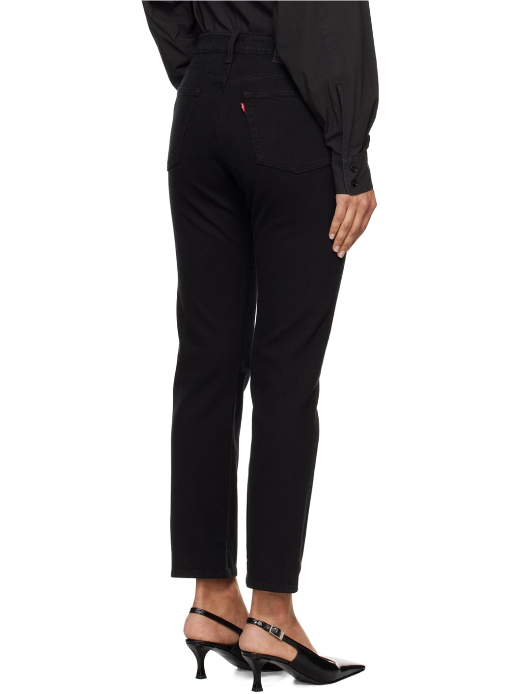 Black Wedgie Straight Fit Jeans - 3