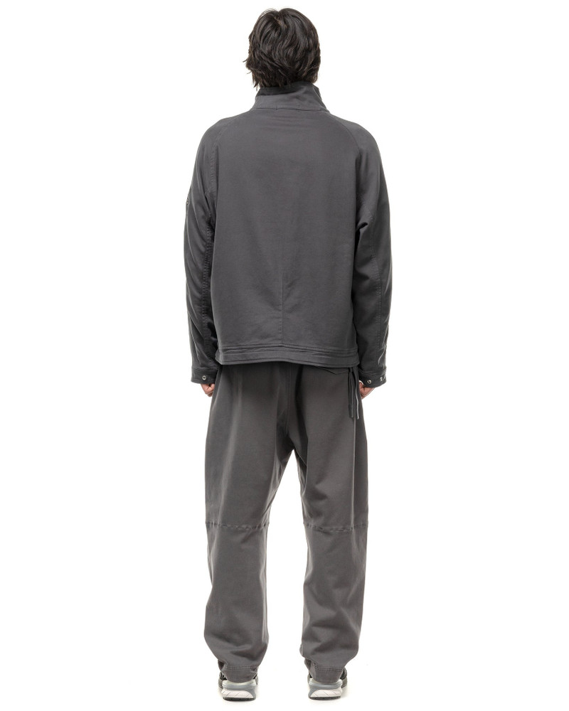 FUNNEL COLLAR OVERSHIRT BLUE GRAY 4