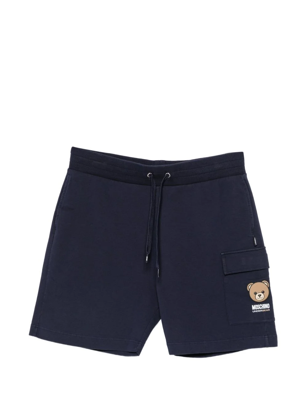 logo-print track shorts - 1