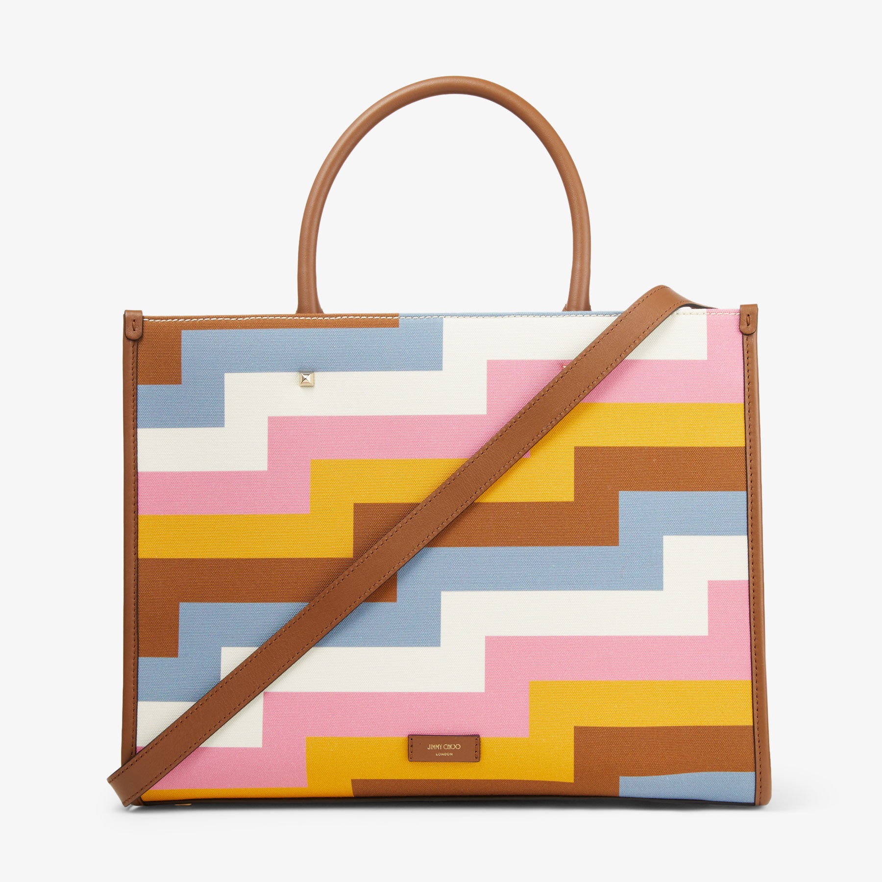 Varenne Avenue M Tote
Multi Avenue Print Canvas Tote Bag with Embroidered Logo - 6