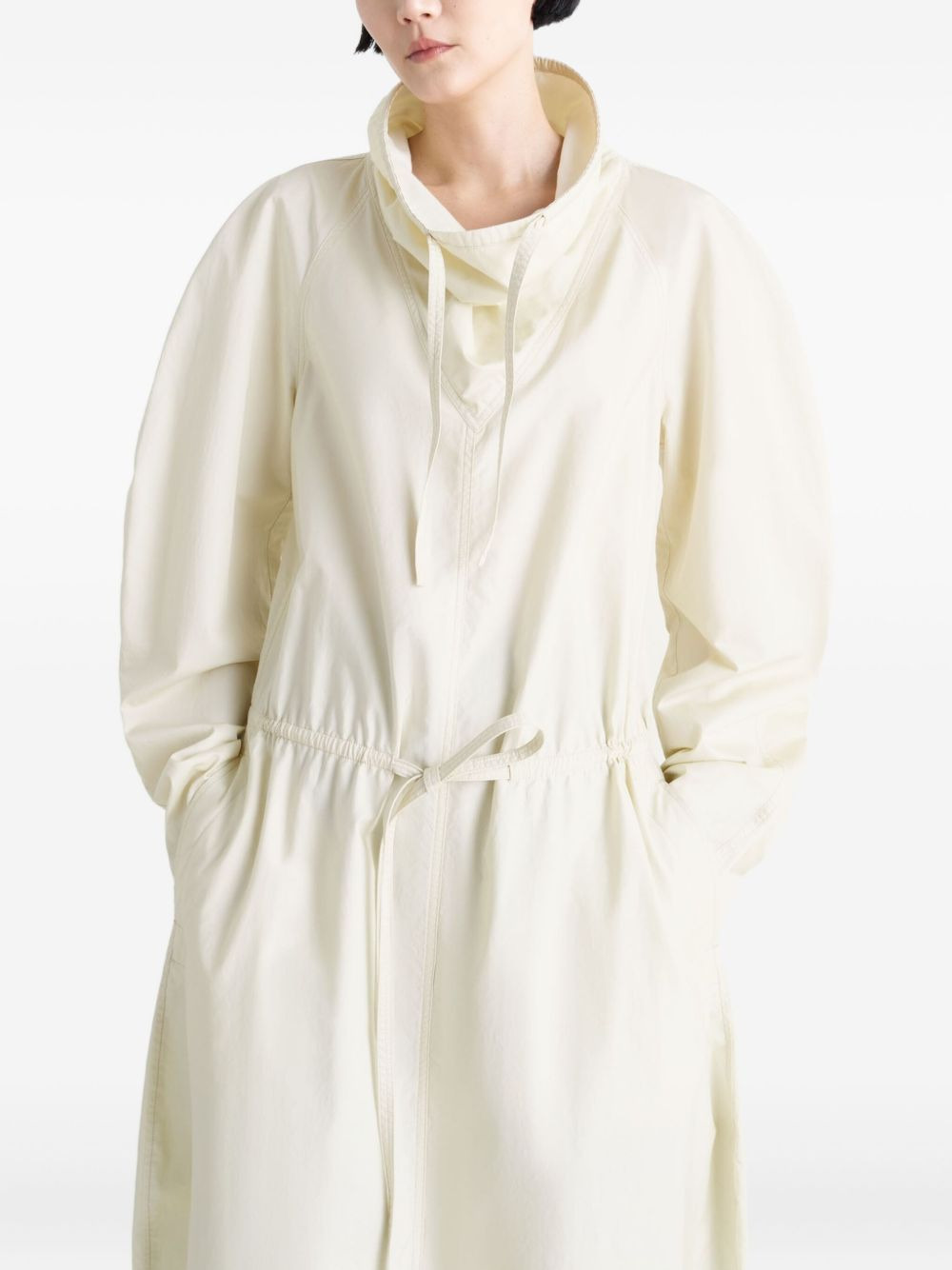 Vareuse long-sleeve drawstring dress - 4