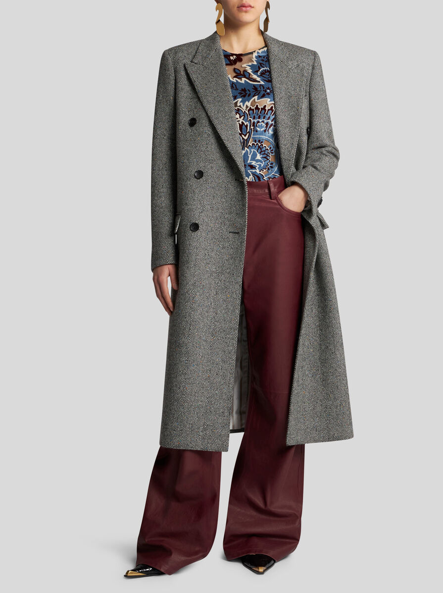 NAPPA LEATHER BAGGY TROUSERS - 2