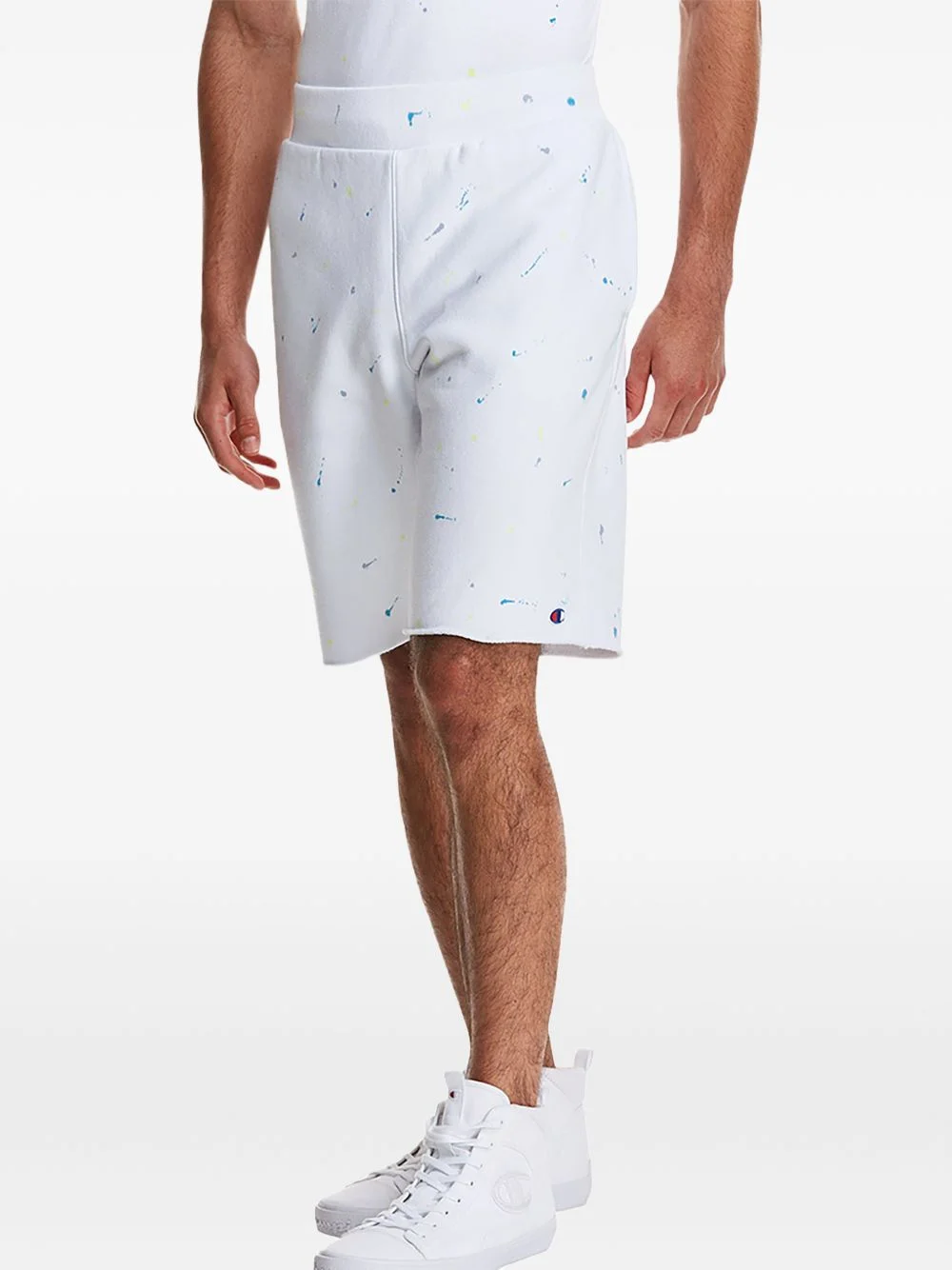 C-Life Reverse Weave Paint Splatter shorts - 1