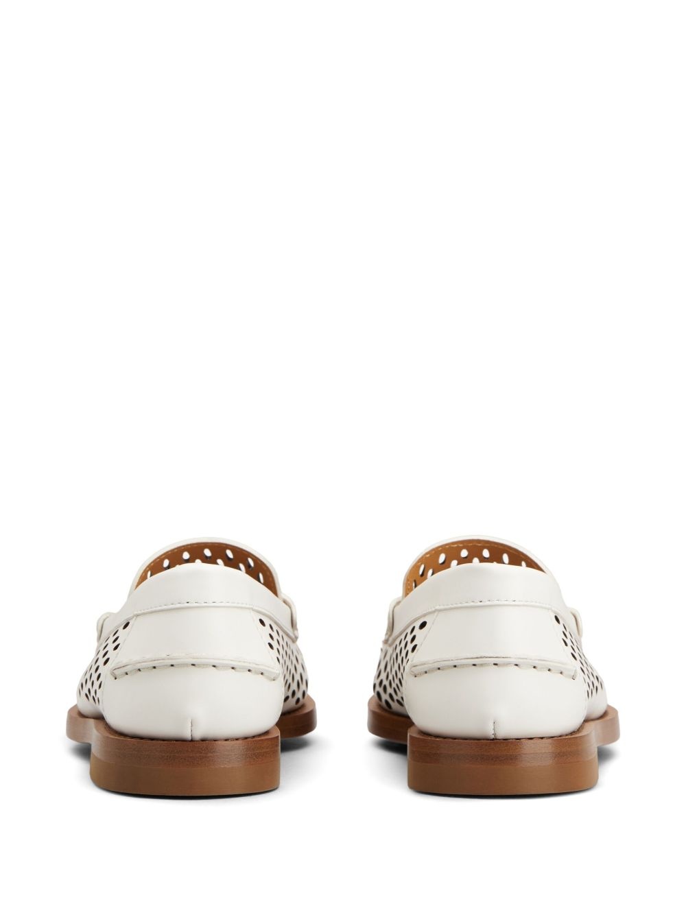 perforated loafers - 3