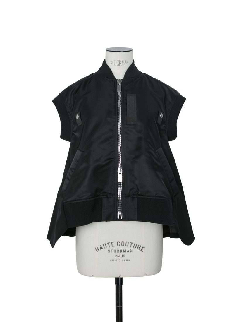 Nylon Twill x Wool Suiting Vest 1