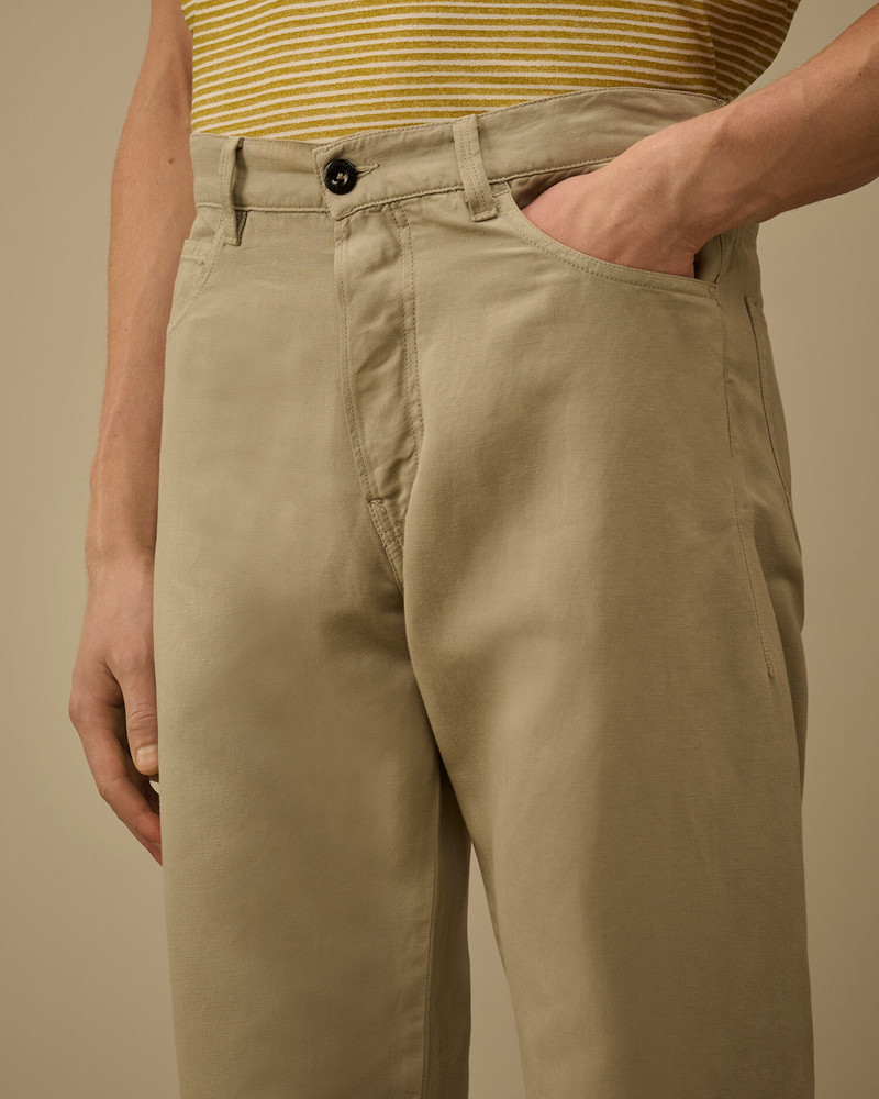 Cotton/Linen Five Pocket Pants 5