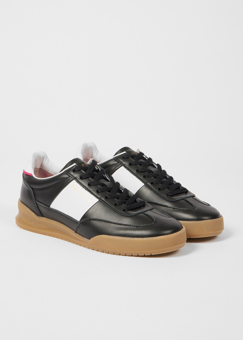 Paul Smith Women's Black Leather 'Dover' Trainers outlook