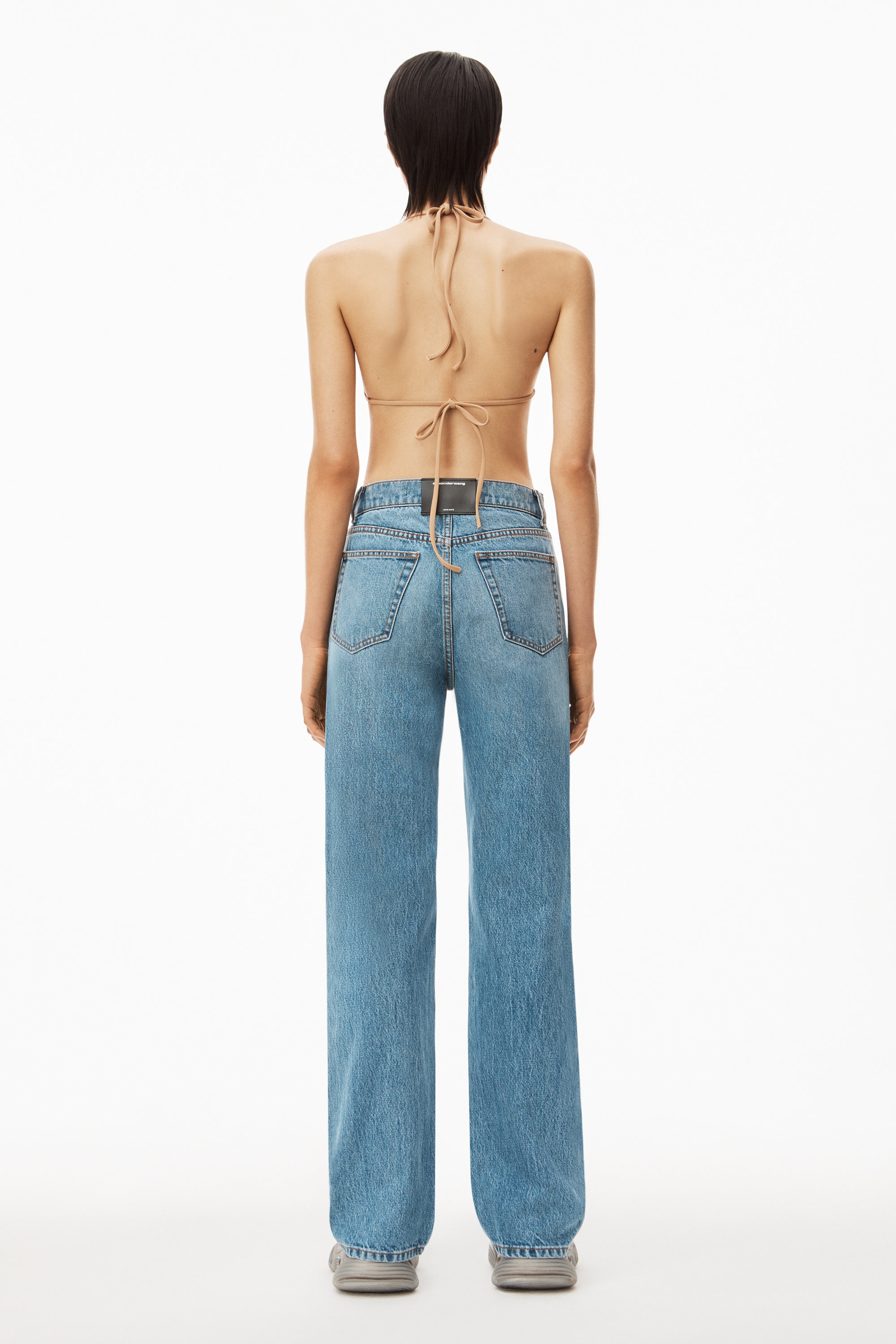 PUFF LOGO EZ - STRAIGHT LEG JEAN IN DENIM - 4