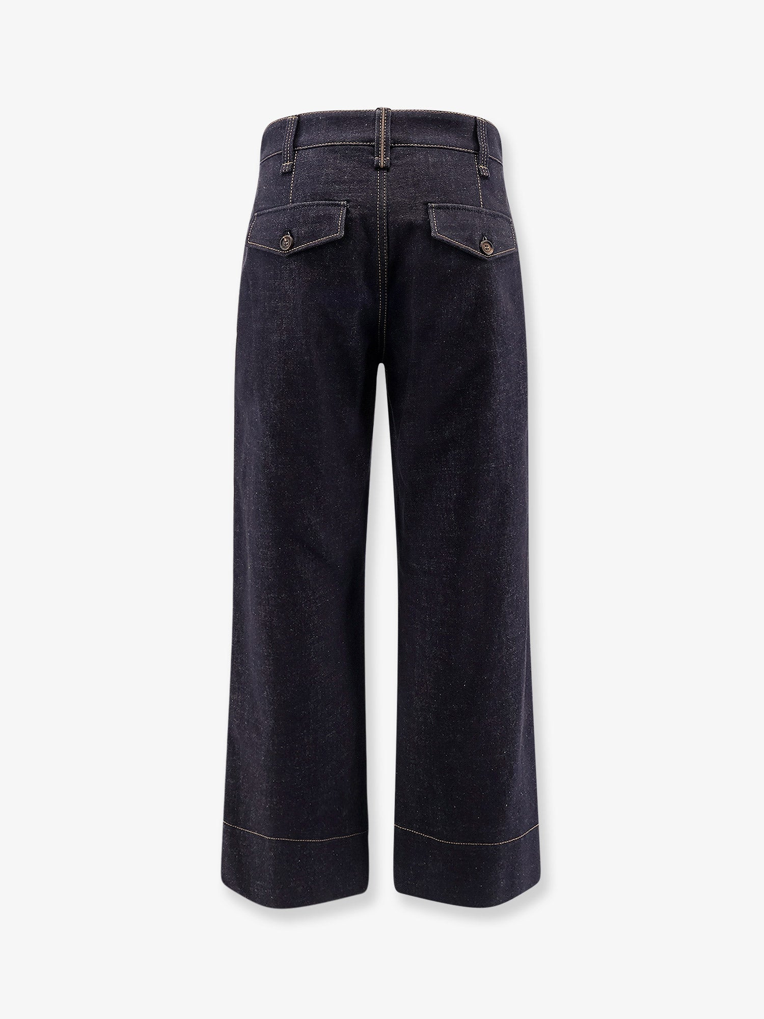 The Sartorial Square Jeans With Contrasting Stitiching - 4