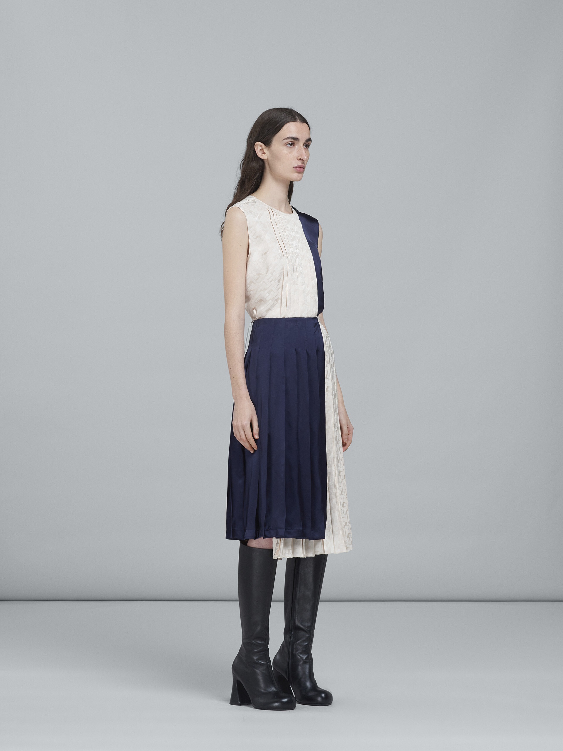 VISCOSE JACQUARD WRAP SKIRT - 5