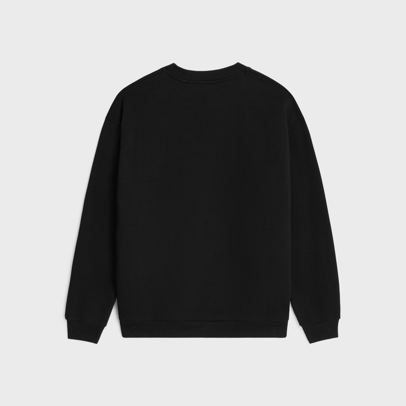CELINE loose triomphe sweatshirt in cotton fleece outlook