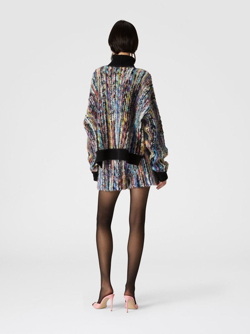 Wool and mohair bouclé shorts 3