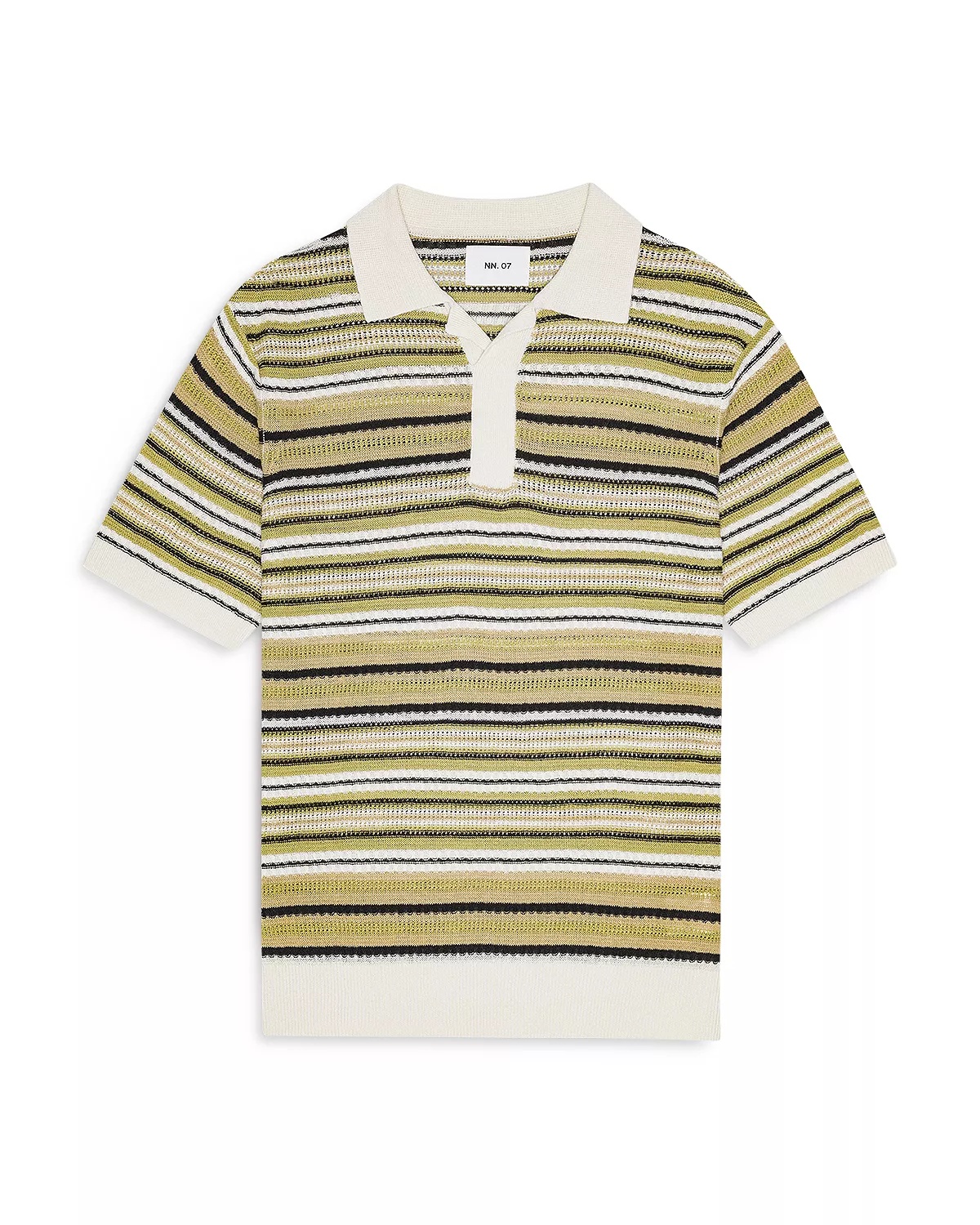 Noam Knitted Striped Polo - 1