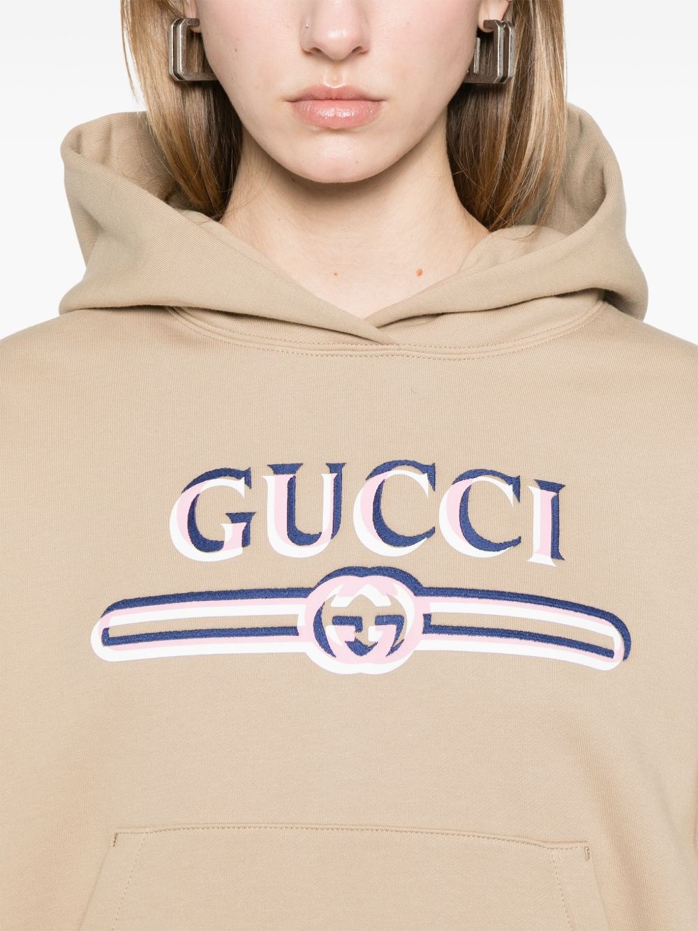 logo-print hoodie - 5