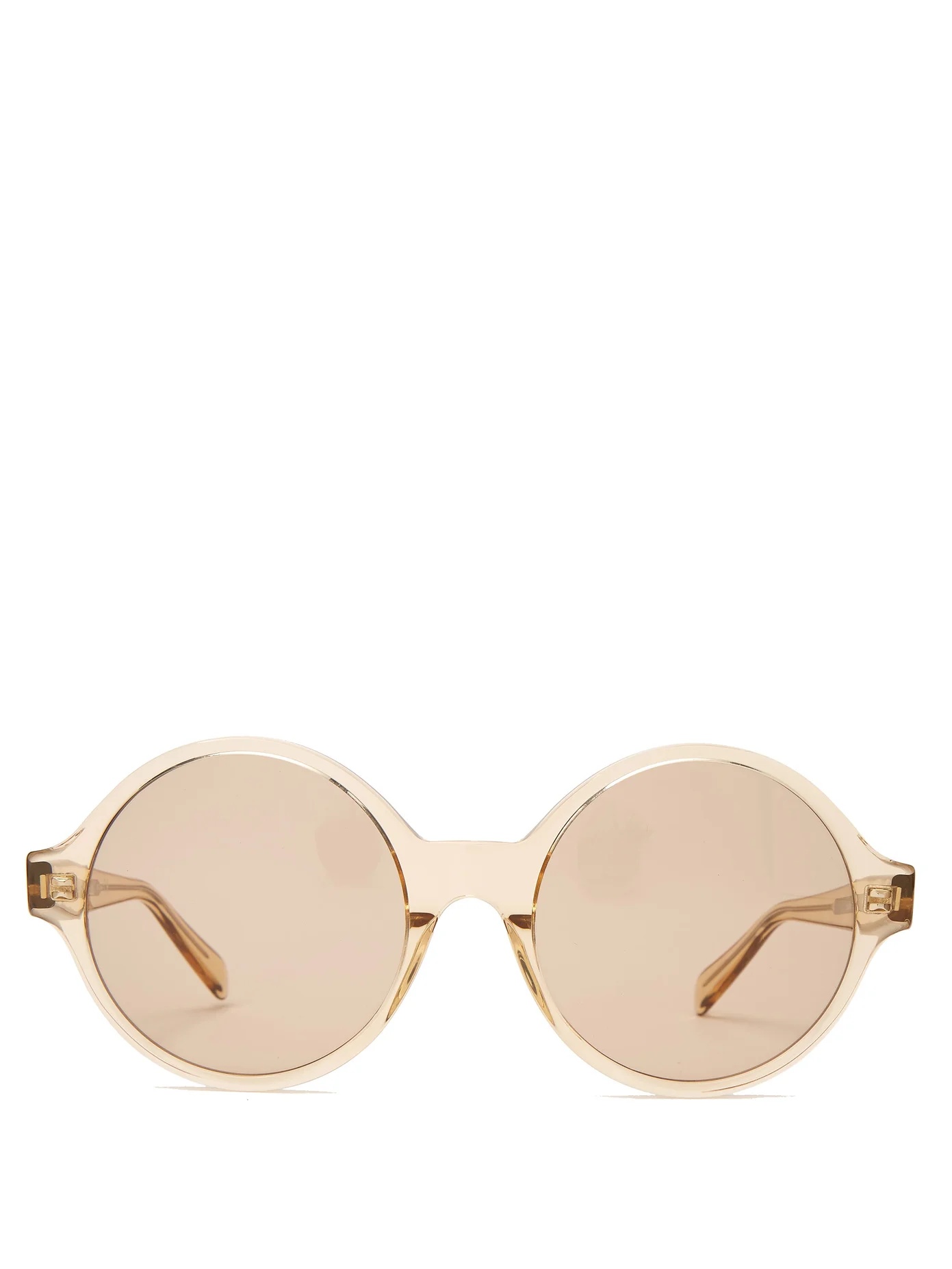 Oversized round acetate sunglasses - 1