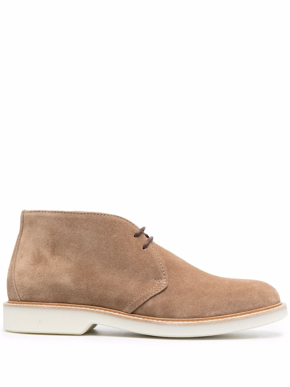 lace-up suede desert boots - 1