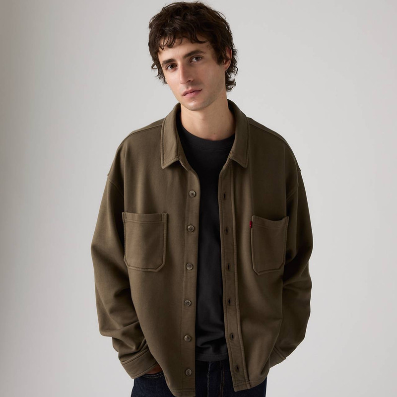 BOXY KNIT WORKER SWEATSHIRT 1