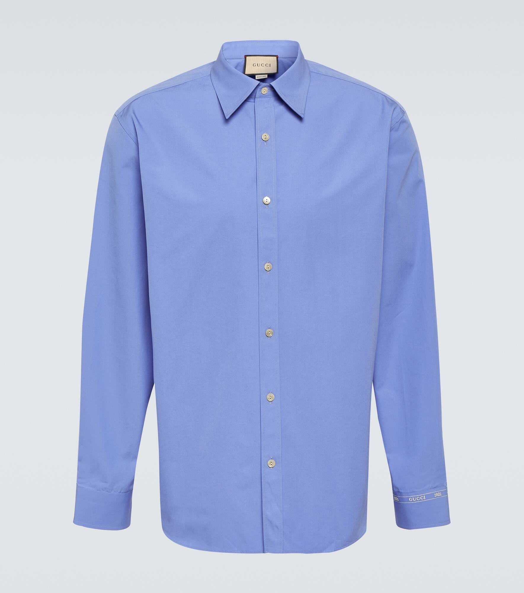 Cotton poplin shirt - 1