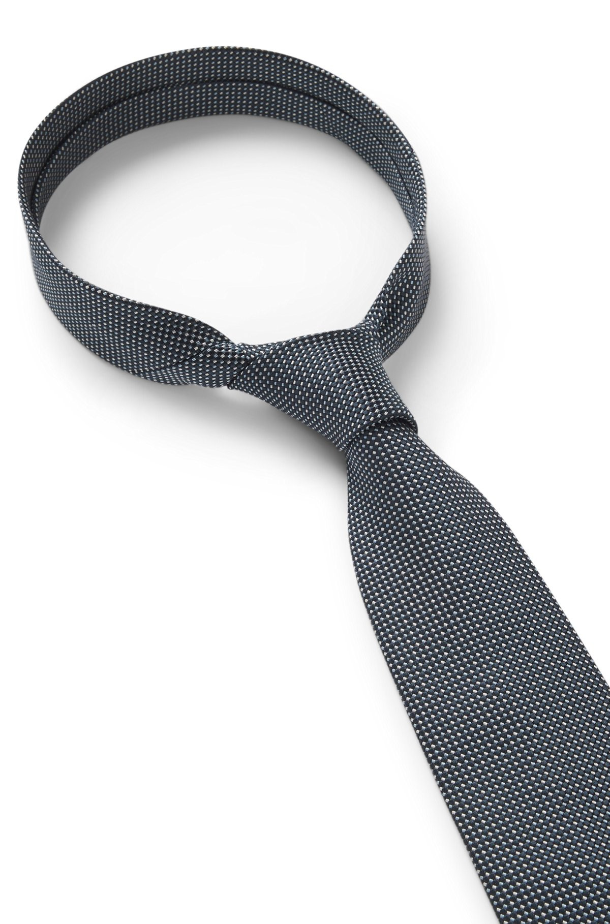 PURE-SILK TIE WITH MICRO PATTERN - 5