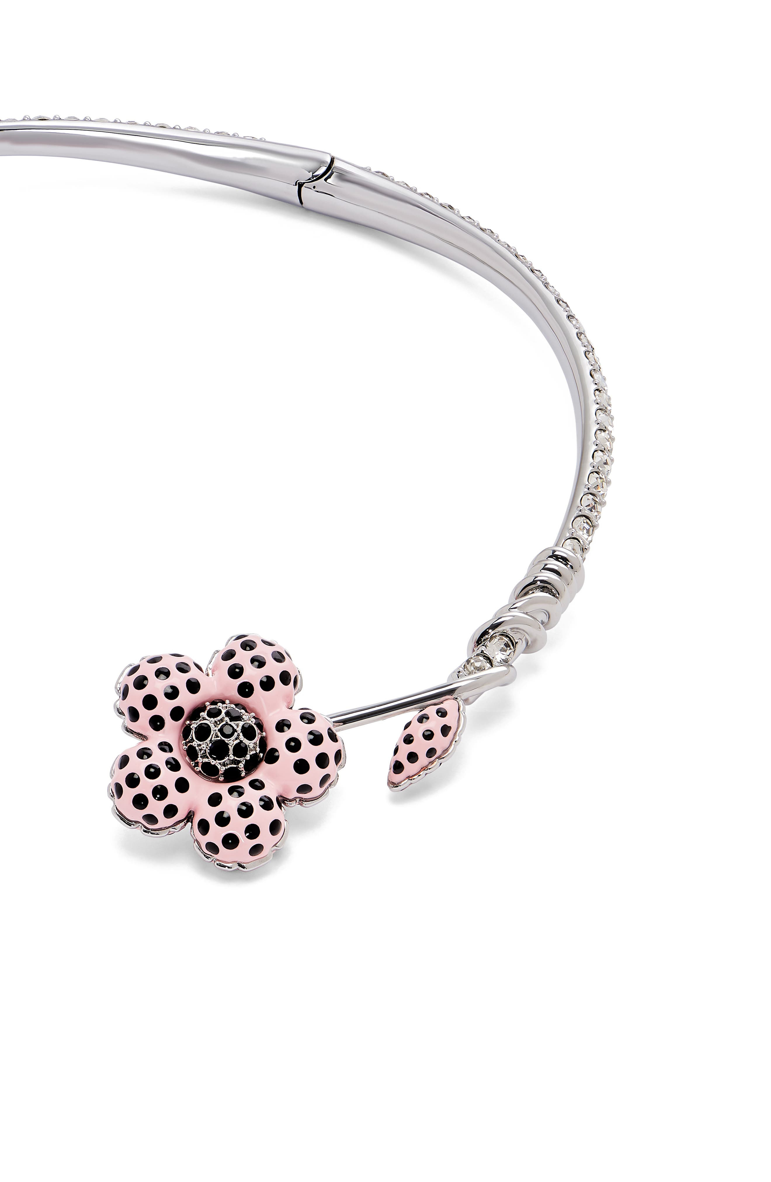 Marc Jacobs Dots Daisy Collar Necklace in Silver/Peach at Nordstrom - 3