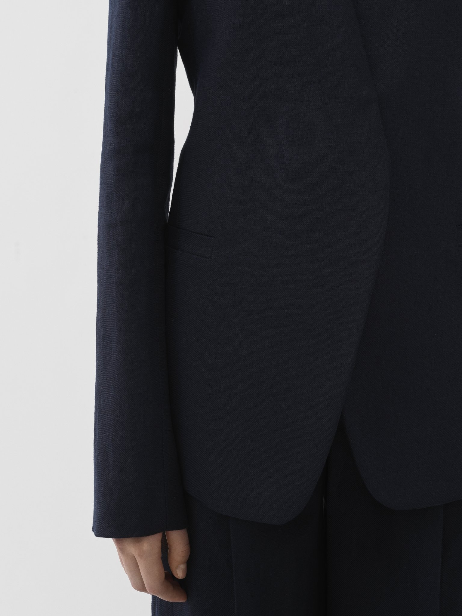 BUTTONLESS TAILORED JACKET - 7