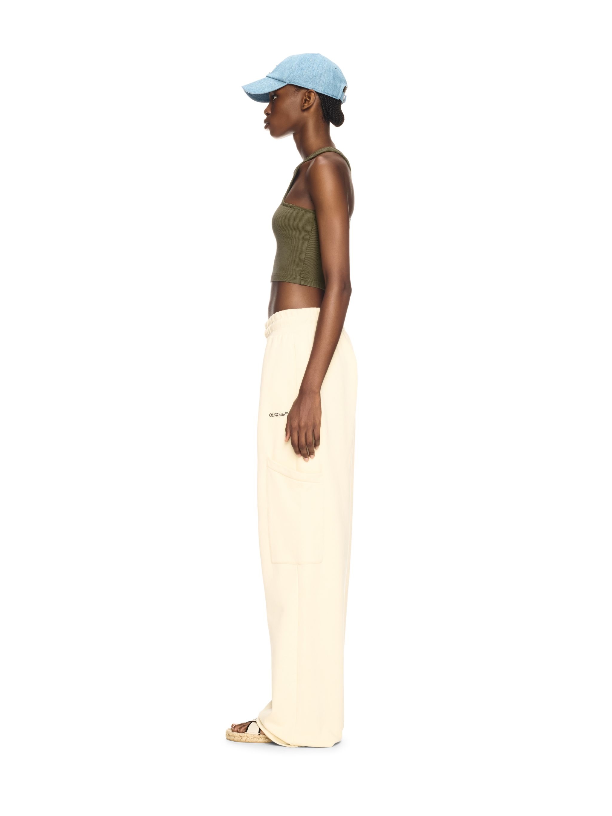 Green Stamp Ribbed Rowing Top - 3