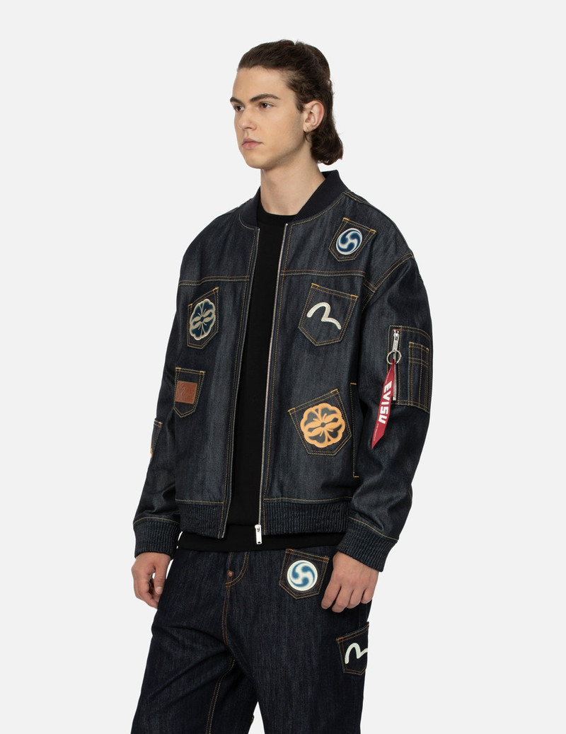 MULTI-LOGO AND MULTI-POCKET RELAX FIT DENIM JACKET 7