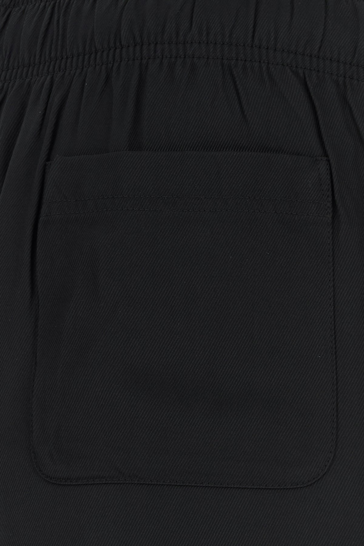 Black twill Leisure wide-leg pant - 3