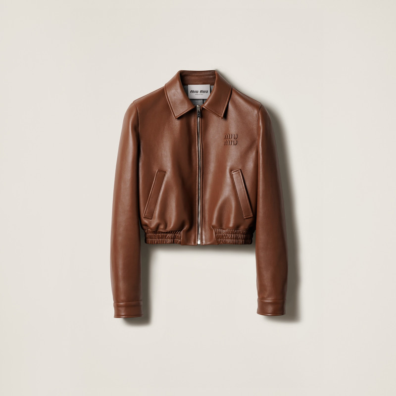 Plongé nappa leather blouson jacket 1