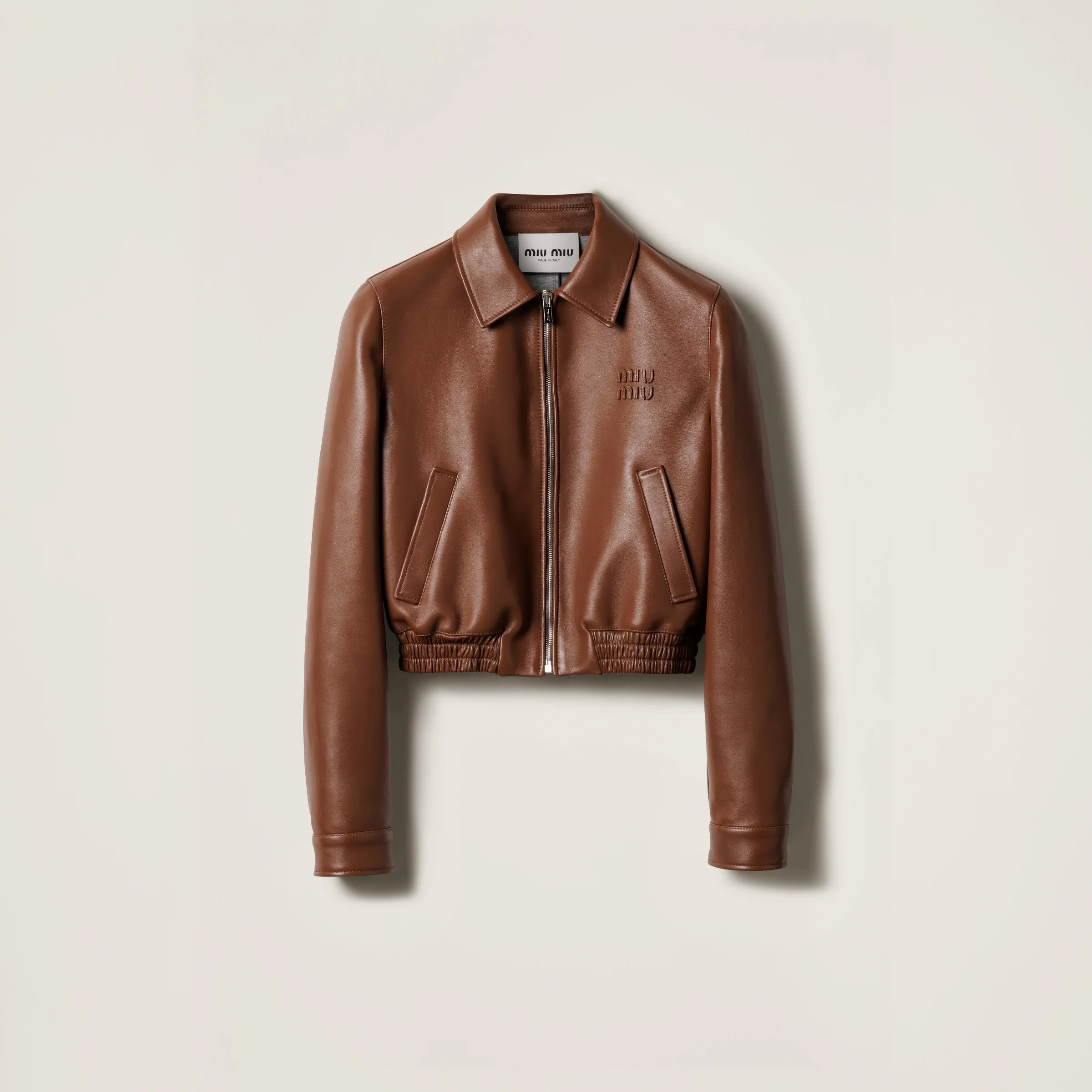 Plongé nappa leather blouson jacket - 1