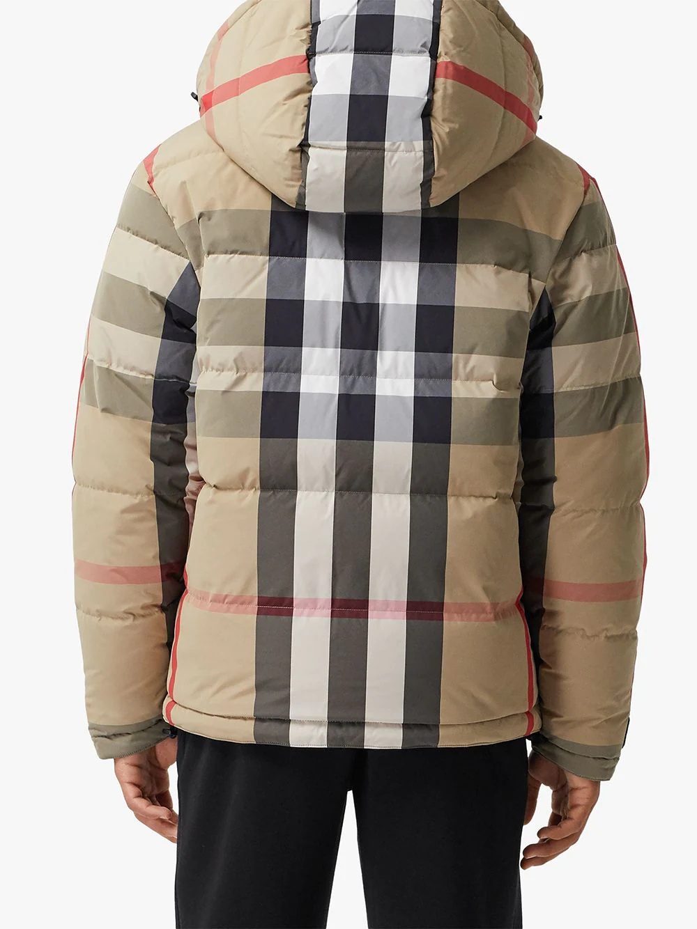 reversible check puffer jacket - 4