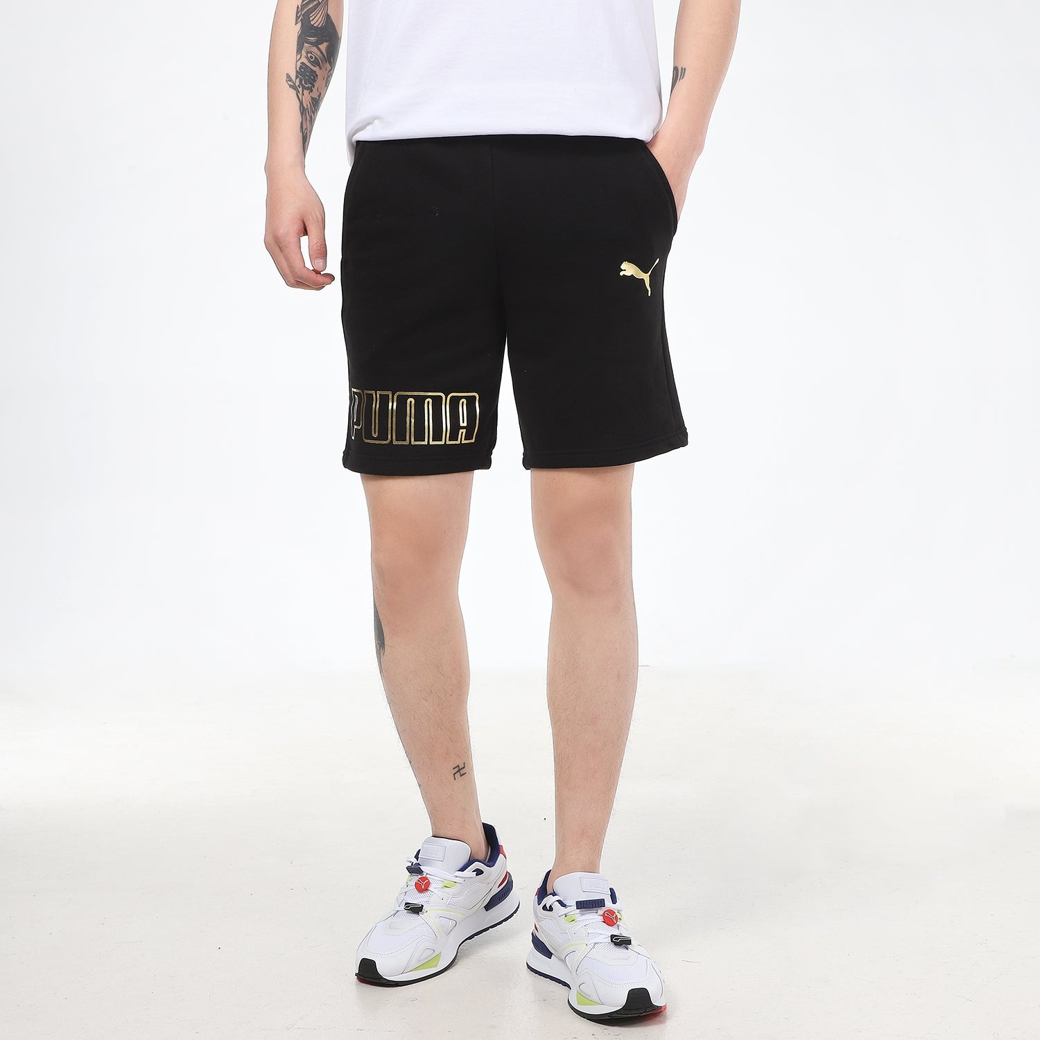 PUMA Logo Sports Shorts 'Black' 847590-51 - 3