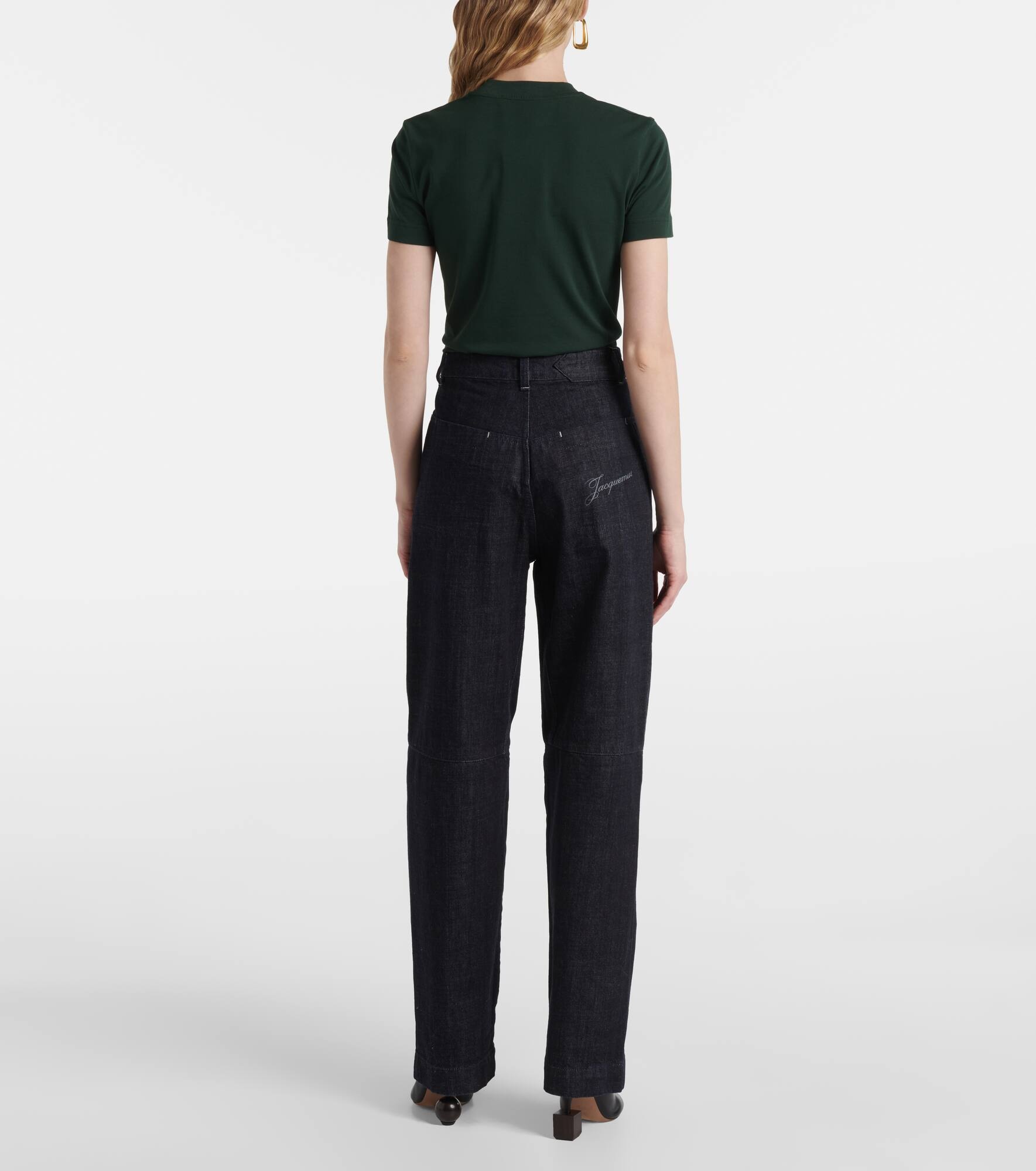De-Nîmes high-rise barrel-leg jeans - 3