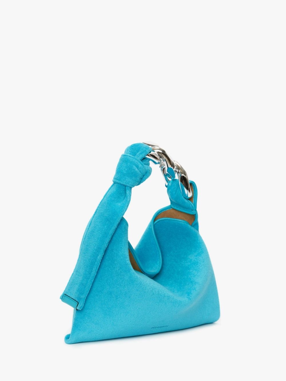 SMALL CHAIN HOBO - TERRY TOWEL SHOULDER BAG - 3