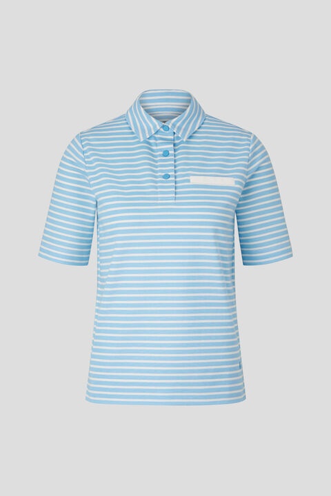Peony Polo shirt in Light blue/White - 1