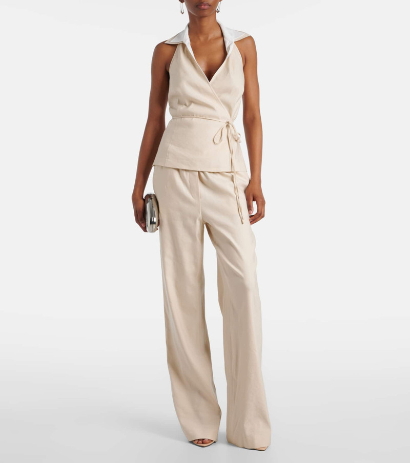 SIMKHAI Campbell linen top outlook