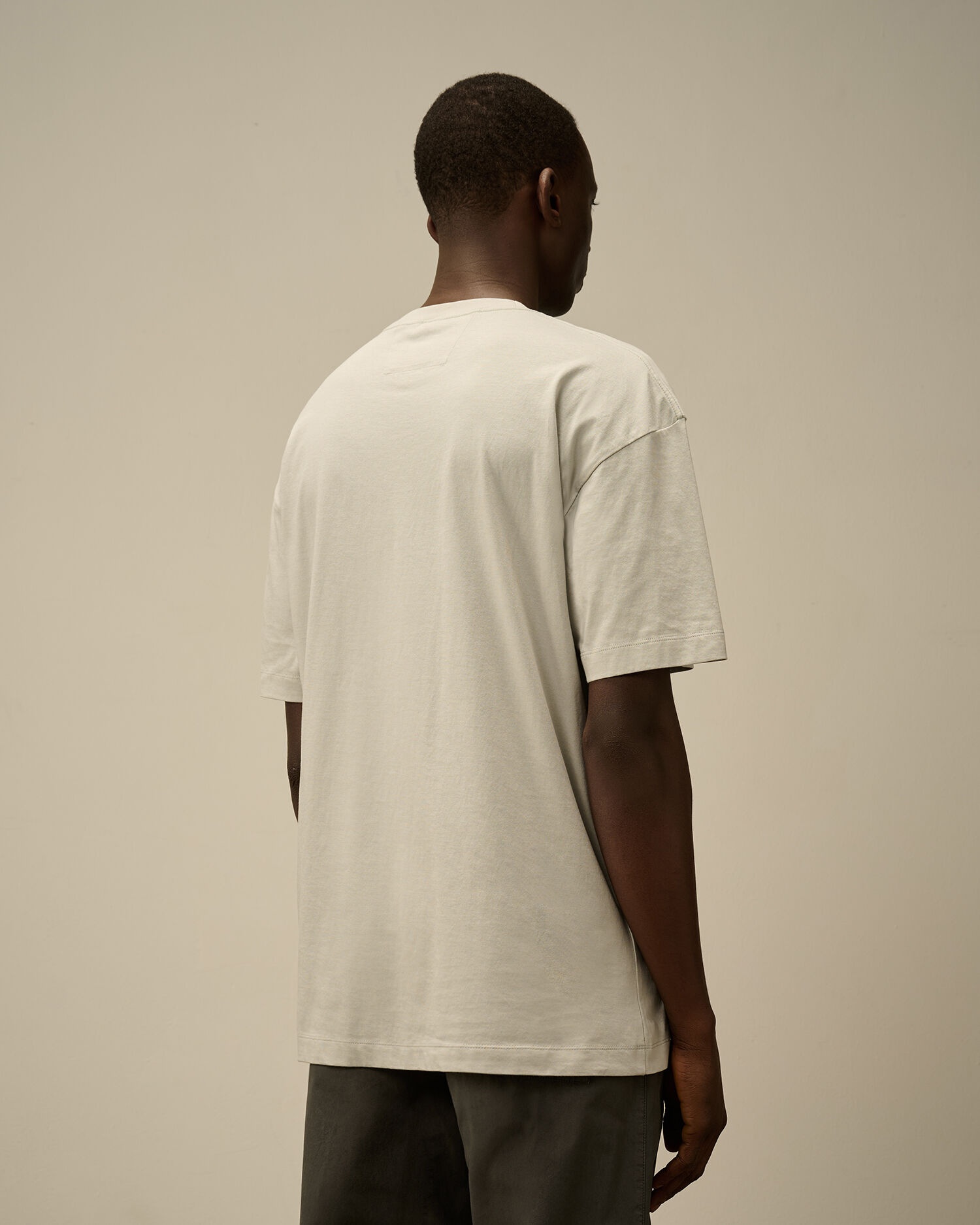 C.P. Company 30/1 Jersey Blurred Logo T-Shirt | REVERSIBLE