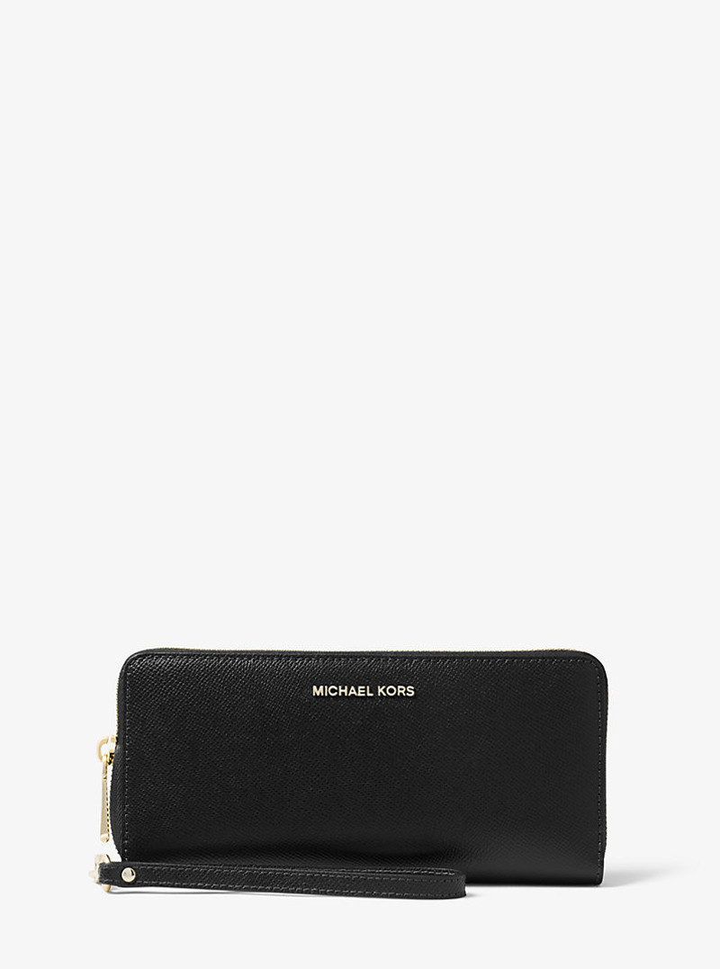 Leather Continental Wristlet 1