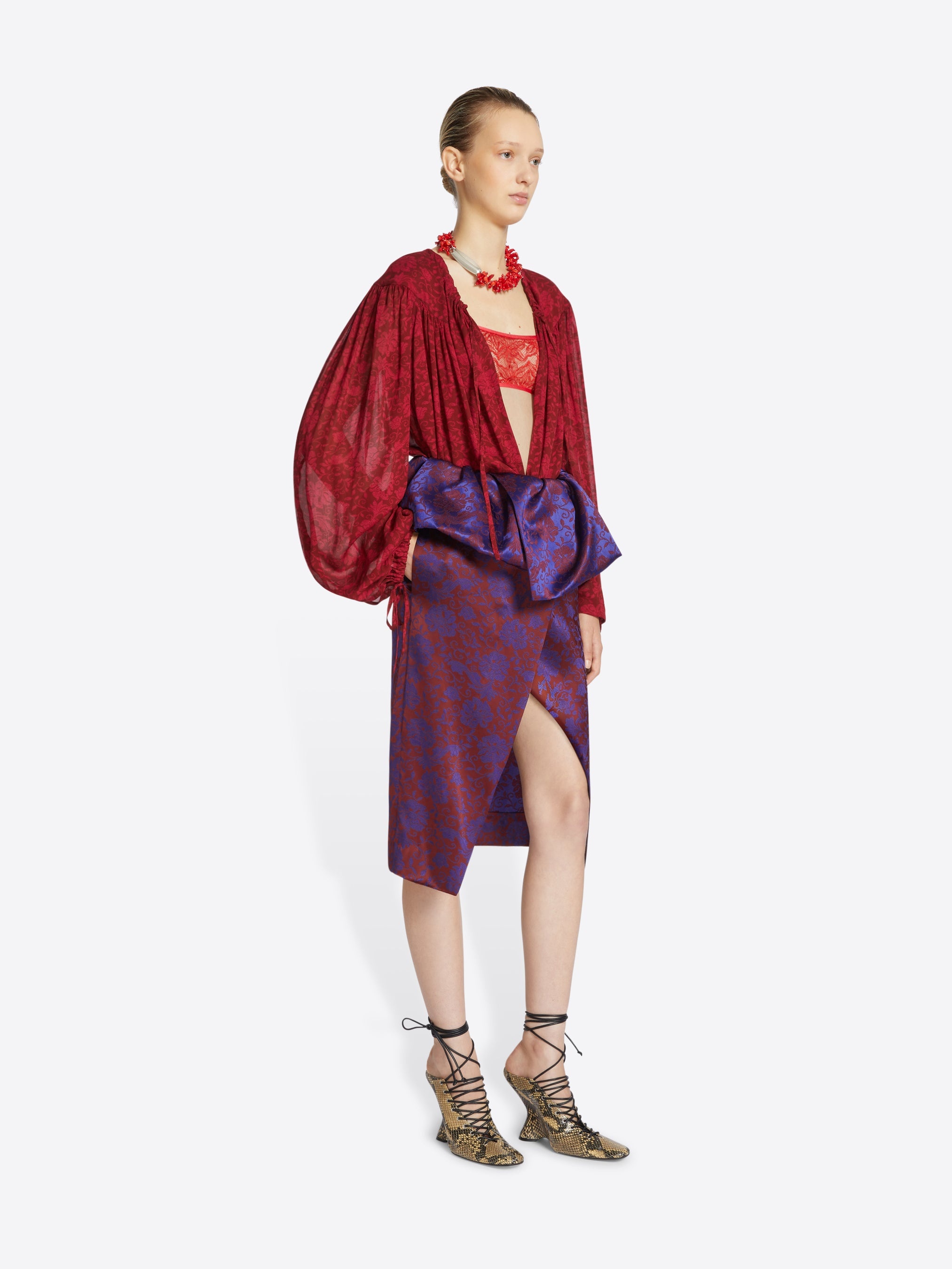JACQUARD PEPLUM SKIRT - 3