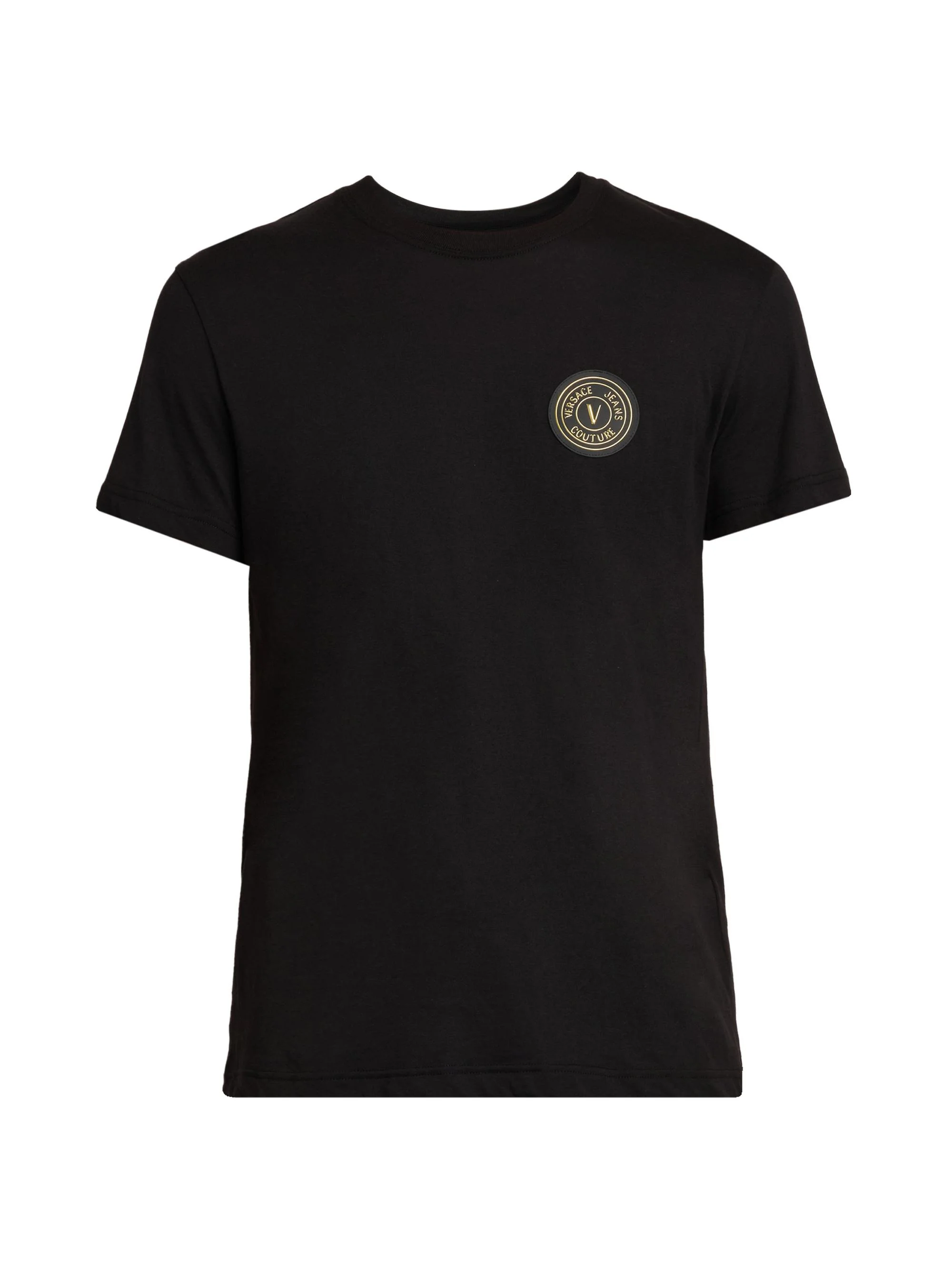 Men's Logo Stretch-Cotton Crewneck T-Shirt - Black Gold - 1