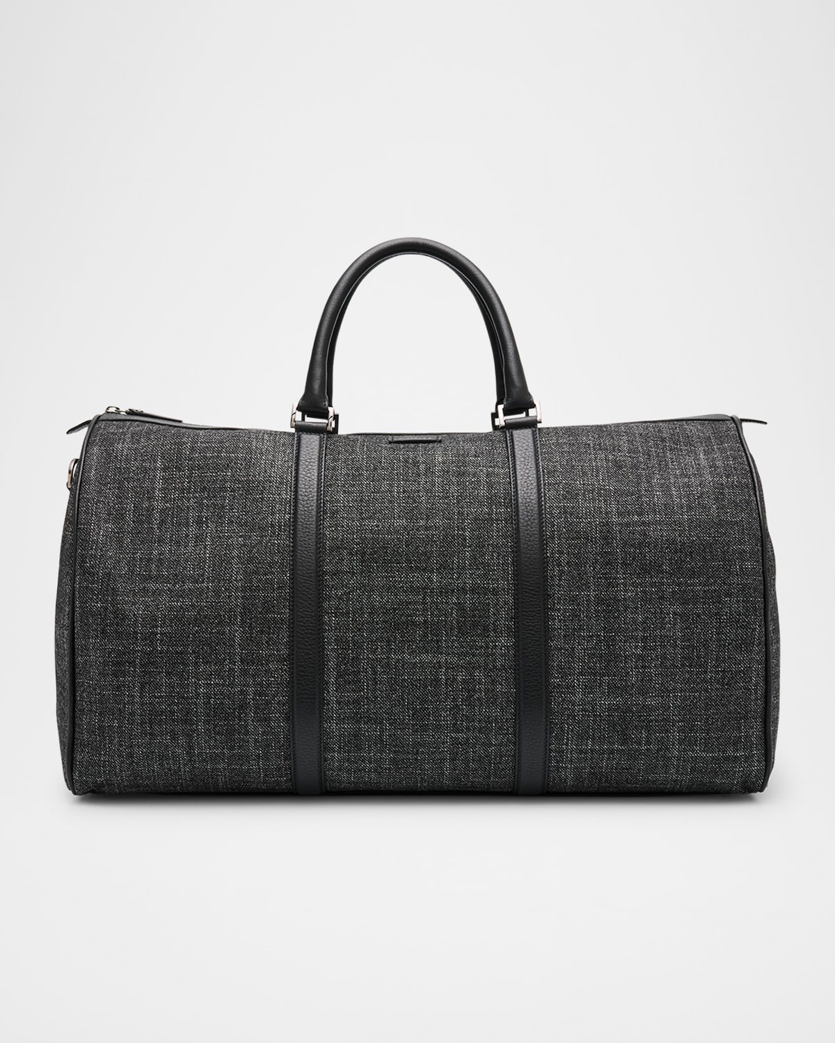 Men's Melange Leather-Trim Duffel Bag - 1