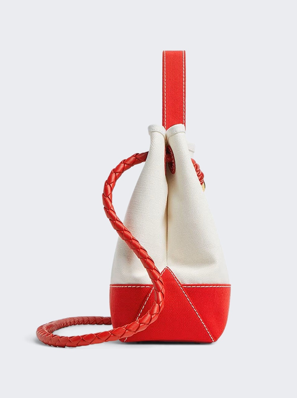 Andiamo Canvas Bag White And Red - 2