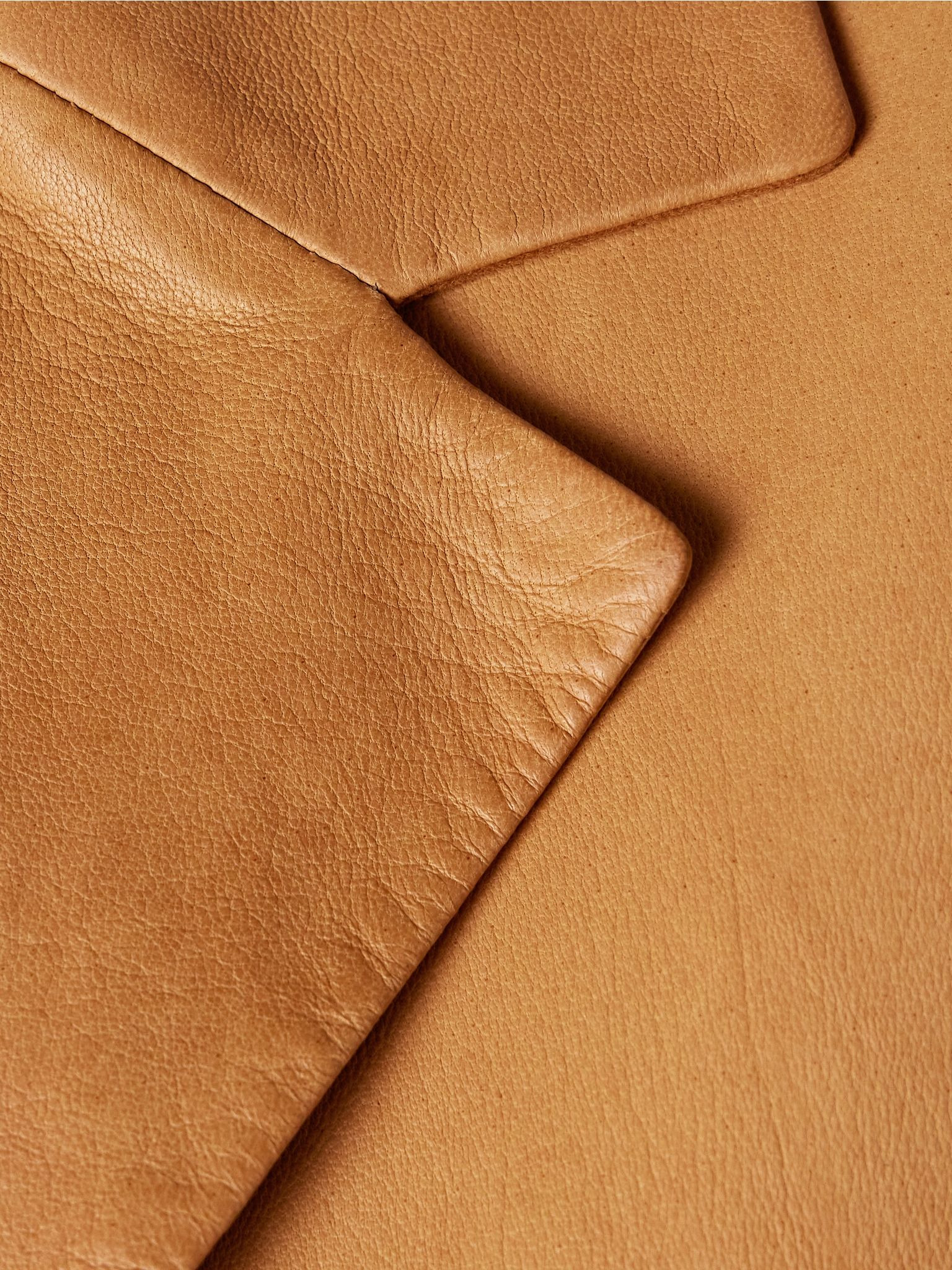 Fabian leather jacket Camel - 5