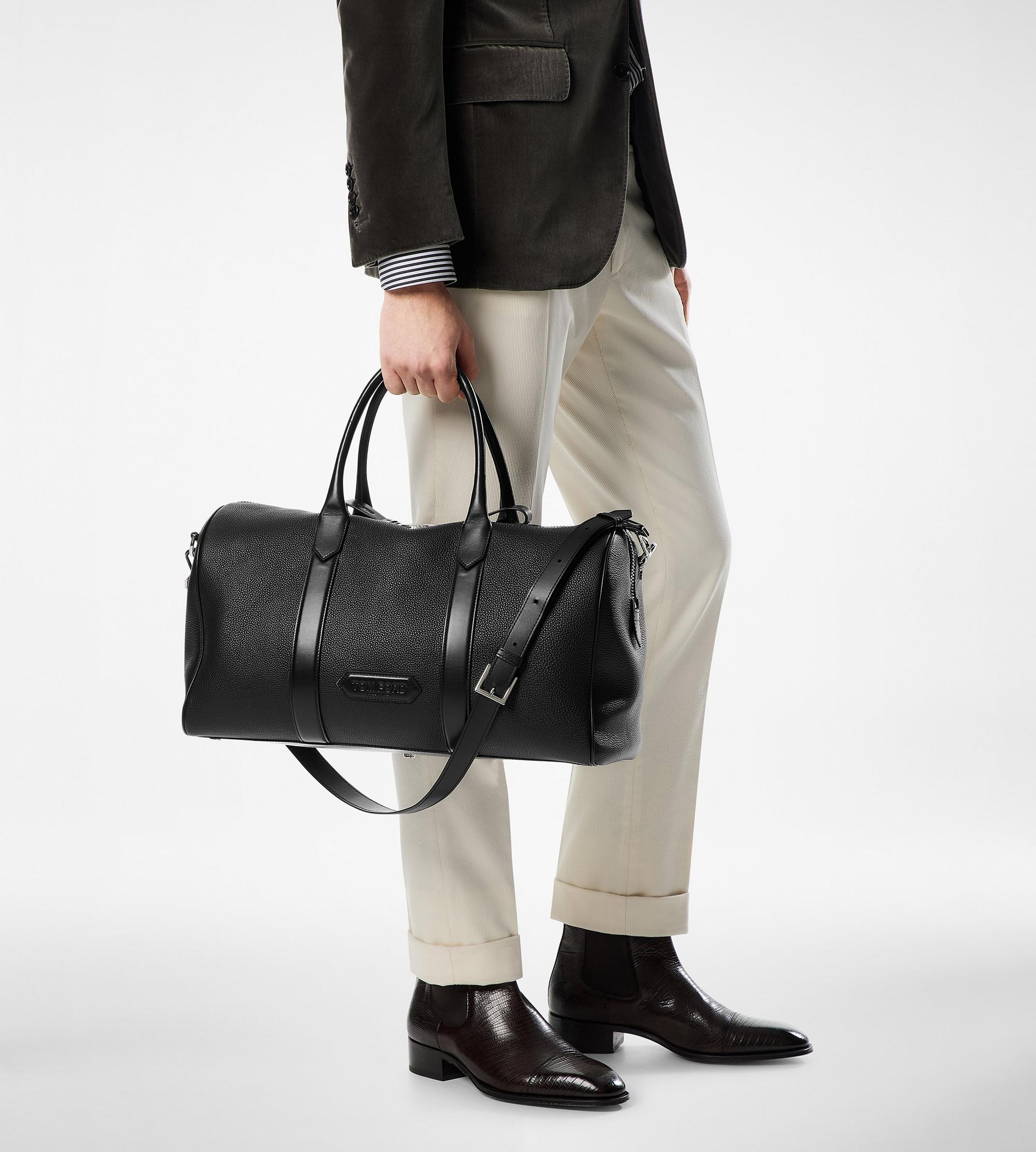 GRAIN LEATHER WIDE OPENING MEDIUM DUFFLE - 5